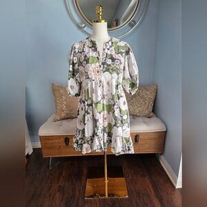 Maje Floral Rafleur Mini Dress